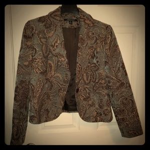 Blue/Brown /Cream Insight Tapestry Blazer